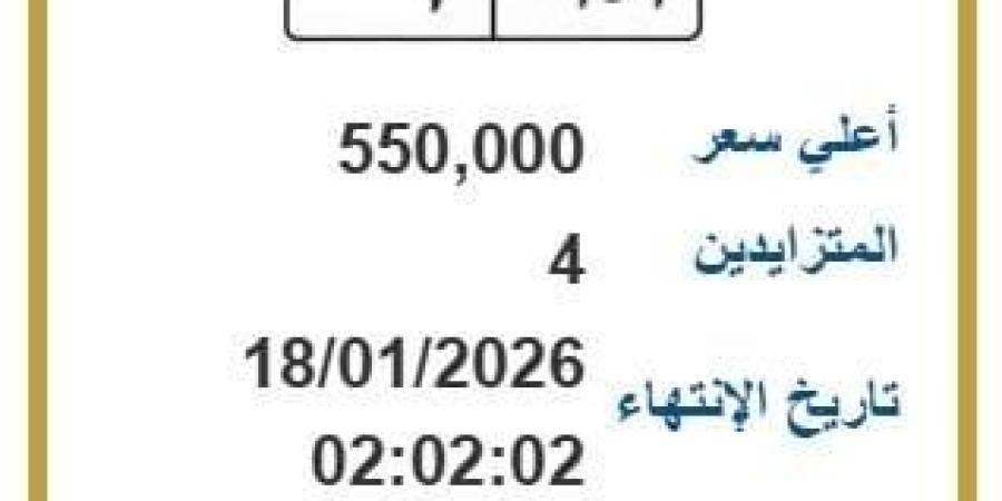 «تخطت نصف مليون جنيه».. مزايدة نارية على لوحة سيارة مميزة - جريدة آخر الأخبار