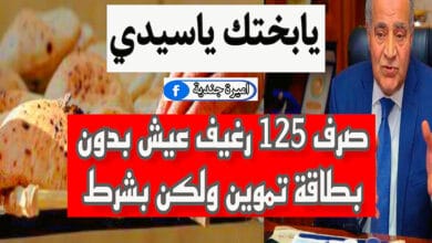 صرف 125 رغيف عيش بدون بطاقة تموين