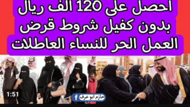 شروط قرض العمل الحر للنساء 1445