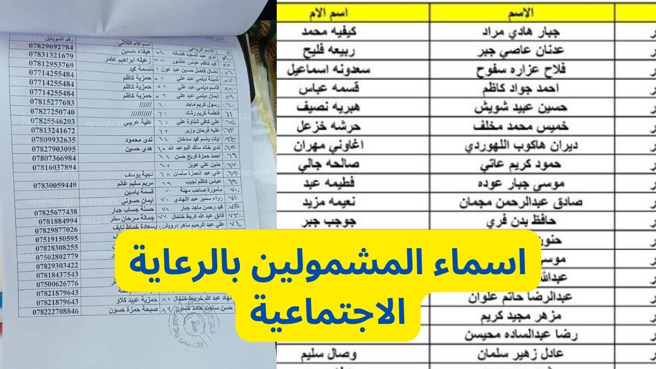 رابط منصة مظلتي اسماء الرعاية الاجتماعية 2023