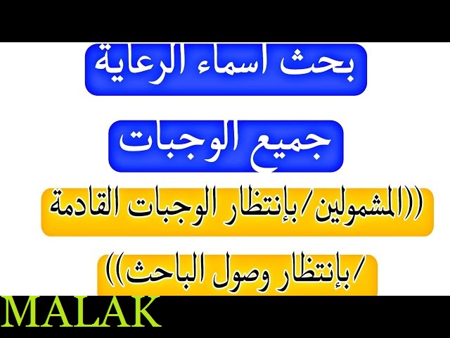 اسماء المشمولين بالرعاية الاجتماعية 2023