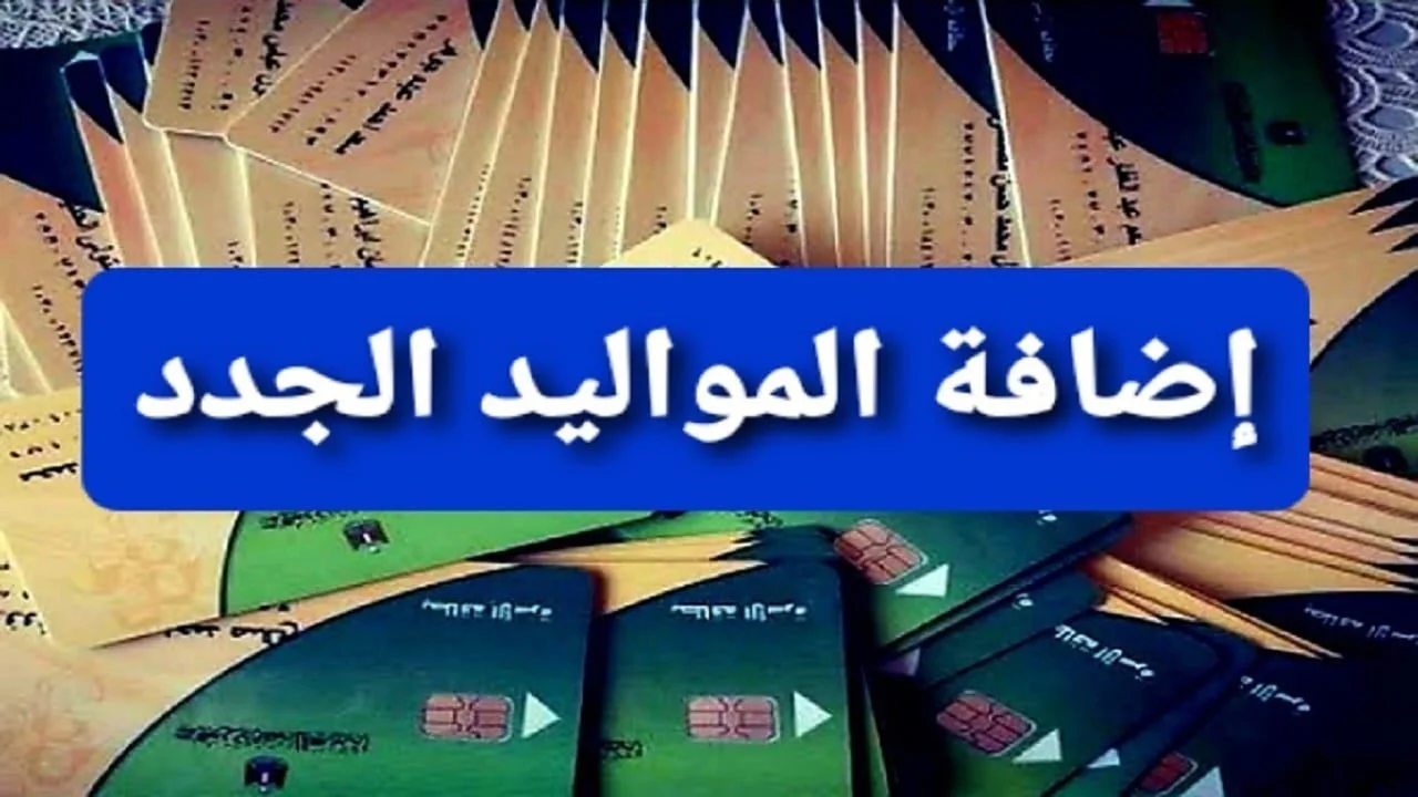 مستندات إضافة المواليد في التموين