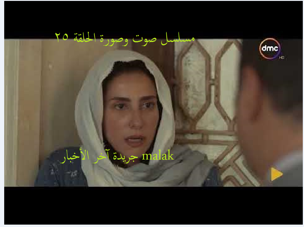 مسلسل صوت وصورة الحلقة 25