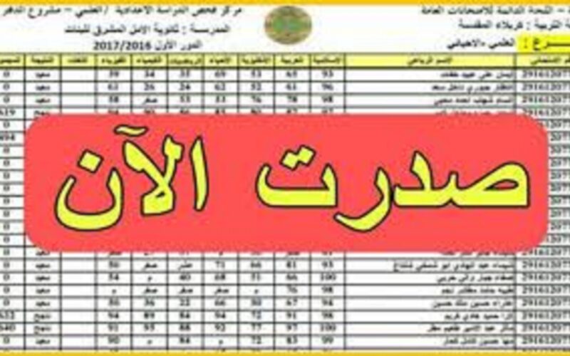 نتائج السادس الاعدادي 2023 الدور الثالث موقع ملازمنا