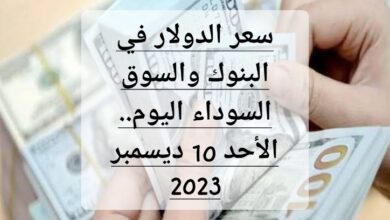 سعر الدولار في البنوك والسوق السوداء اليوم.. الأحد 10 ديسمبر 2023