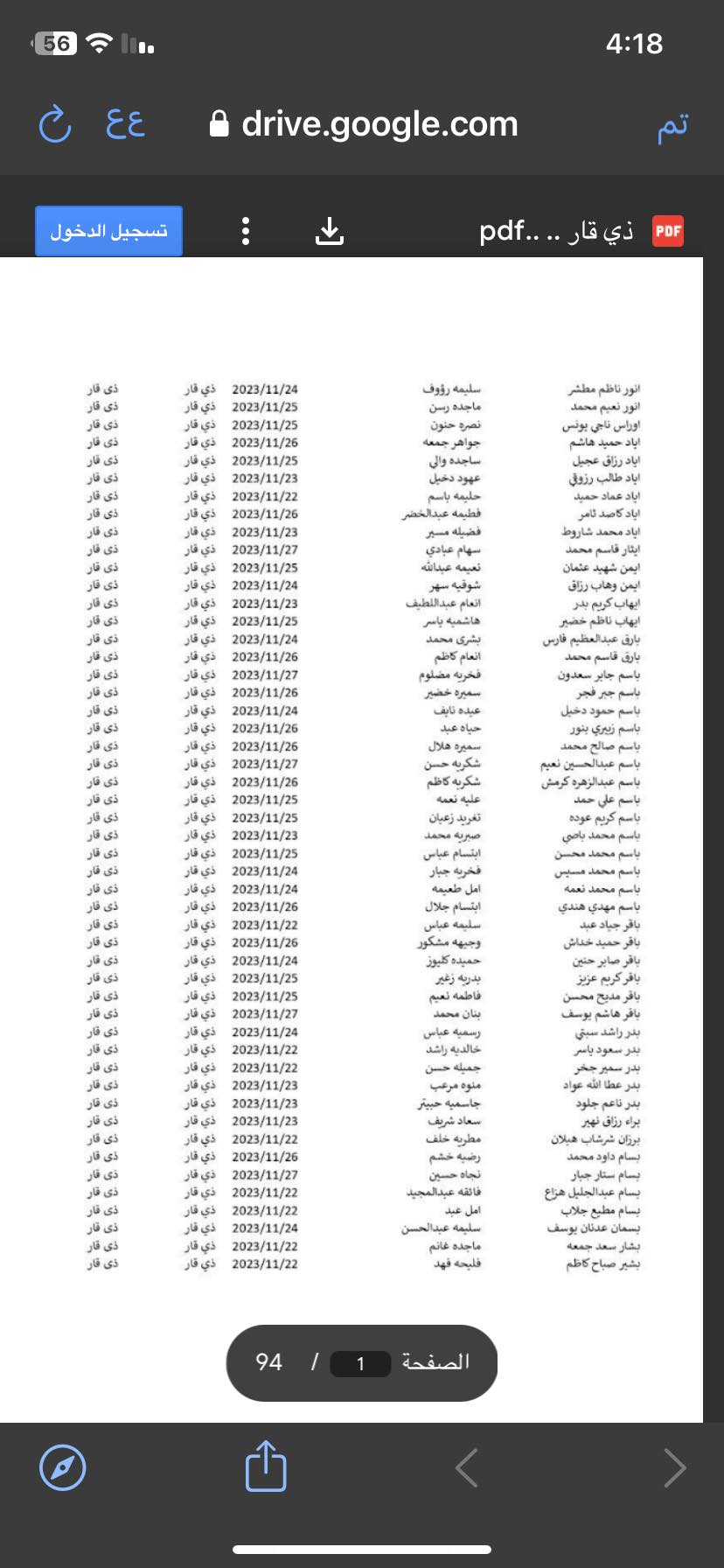 اسماء الرعاية الاجتماعية الوجبة الاخيرة