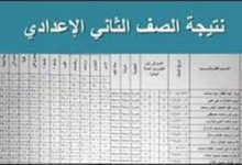 نتيجة الصف الثاني الإعدادي بالاسم ورقم الجلوس