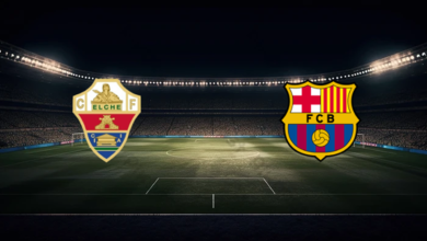 القنوات الناقلة لمباراة إلتشي ضد برشلونة