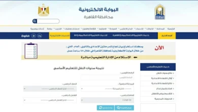 إعلان نتائج سنوات النقل في محافظة القاهرة بناءً على الرقم القومي
