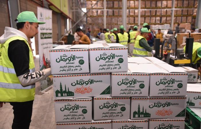 الانطلاق في تجهيز وتعبئة ثلاثين وخمسمائة كرتونة من المواد الغذائية في الشرقية لشهر رمضان 2026