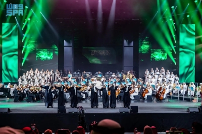 ختام فعاليات روائع الأوركسترا السعودية باستعراض فني رائع يختلط فيه التراث بالحديث في العلا