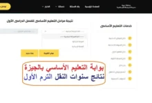 نتائج سنوات النقل 2026 في الجيزة تظهر نتائجها عبر بوابة التعليم الأساسي الرابط المباشر