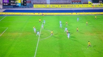 نتيجة التعادل بهدف لكل فريق تحسم مواجهة غزل المحلة ووادي دجلة في الدوري المصري الممتاز في وسط الشوط الأول