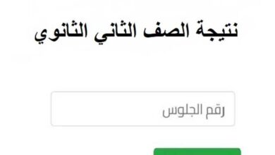 نتيجة الصف الثاني الثانوي 2026 برقم الجلوس تعرف على درجاتك فور اعتمادها رسميًا