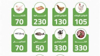 أسعار الدواجن واللحوم والأسماك في سوهاج اليوم الأحد 1 فبراير 2026