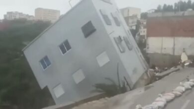 أمطار غزيرة تؤدي إلى انهيار منزل في المغرب