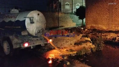 إزالة تجمعات مياه الأمطار من شوارع نجع العرجي وقشوع في العامرية بالإسكندرية استجابة لمطالب المواطنين