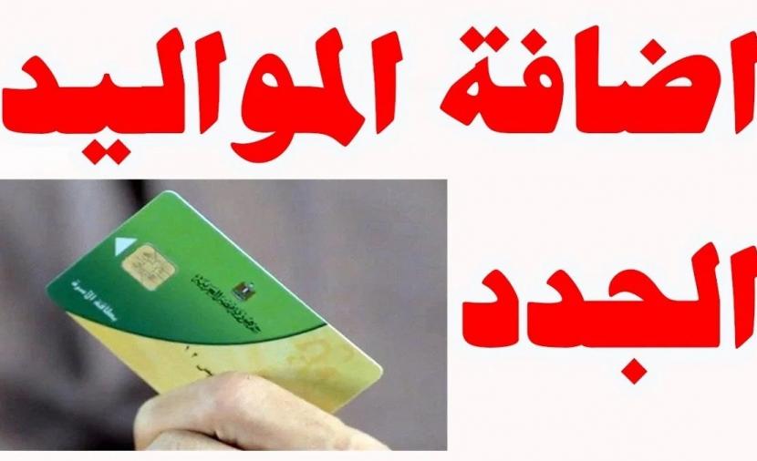 إضافة المواليد لبطاقة التموين 2026 عبر رابط مصر الرقمية والشروط لتحديث البيانات