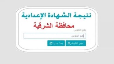 البوابة الإلكترونية لمحافظة الشرقية تكشف نتائج الشهادة الإعدادية عبر الاسم ورقم الجلوس