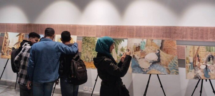 جامعة عين شمس تفتتح معرضا فنيا تراثيا يعكس إبداعات مصرية في متحف الزعفران