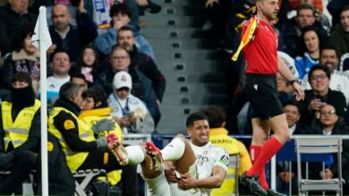 ريال مدريد يعلن إصابة بيلينغهام ويغيب عن المباريات دون تحديد مدة غيابه