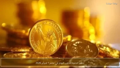 سعر الجنيه الذهب في مصر اليوم 1 فبراير 2026 يتصدر عناوين الأسواق المالية