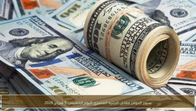 سعر الدولار مقابل الجنيه المصري اليوم الخميس 5 فبراير 2026 يسجل تغييرات جديدة في السوق