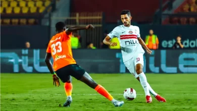 مباراة الزمالك وكهرباء الإسماعيلية في الجولة السابعة عشرة من الدوري المصري 2025-26