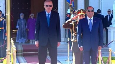 مراسم استقبال رسمية للرئيس التركي رجب طيب أردوغان في قصر الاتحادية