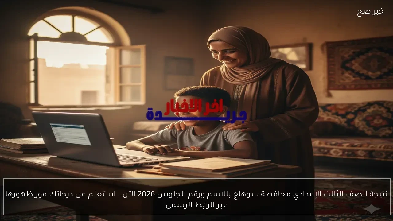 نتائج الصف الثالث الإعدادي بمحافظة سوهاج لعام 2026 متوفرة الآن برقم الجلوس والاسم.. استعلم عن درجاتك فور إصدارها عبر الرابط الرسمي