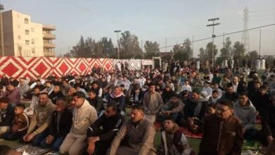 بالصور: الآلاف يؤدون صلاة عيد الفطر في المساجد والساحات بمحافظة الدقهلية بحشود غير مسبوقة