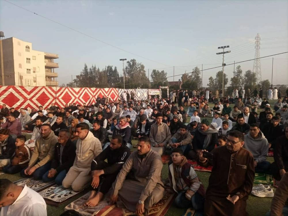 بالصور: الآلاف يؤدون صلاة عيد الفطر في المساجد والساحات بمحافظة الدقهلية بحشود غير مسبوقة