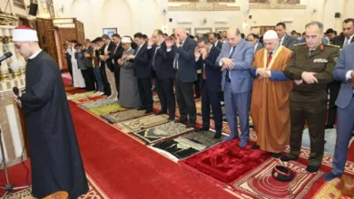 بالصور.. محافظ المنوفية يحتفل بعيد الفطر في مسجد الرؤوف الرحيم ويتبادل التهاني مع المواطنين في أجواء احتفالية