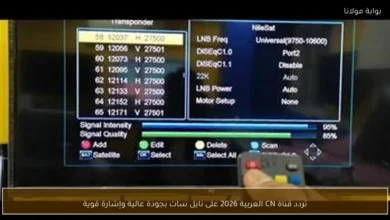تردد قناة CN العربية 2026 على نايل سات بجودة عالية وإشارة قوية.. كل ما تريد معرفته!