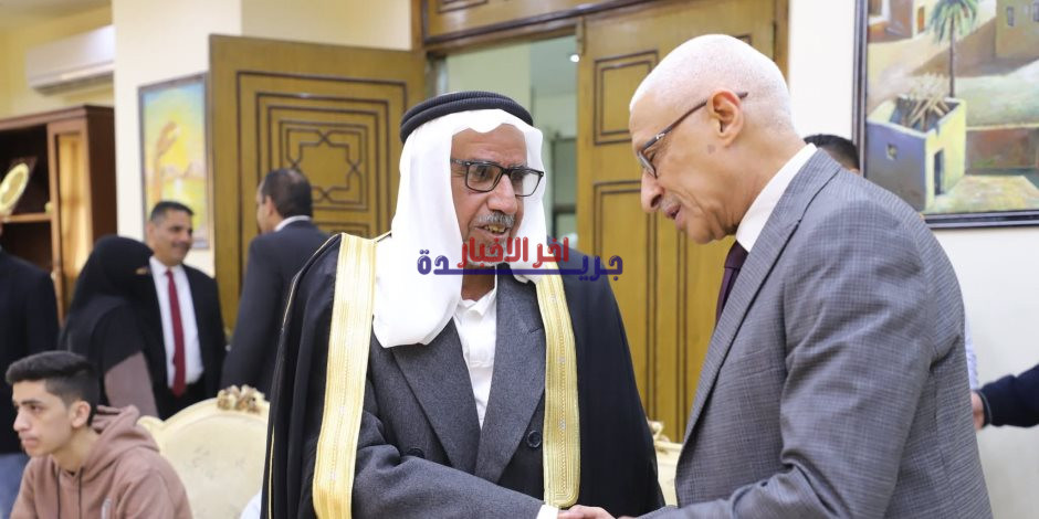 خالد مجاور يستقبل أبناء وعواقل ومشايخ شمال سيناء في حفل تهنئة بعيد الفطر ويؤكد على الوحدة والتعاون