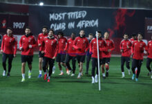 دوري أبطال إفريقيا: الأهلي يجري تدريبه الأخير لمواجهة الترجي بحضور وسائل الإعلام، استعدادًا للمواجهة الحاسمة