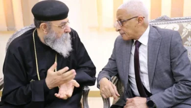 محافظ شمال سيناء يستقبل وفد المطرانية لتهنئته بعيد الفطر المبارك ويؤكد على الوحدة الوطنية