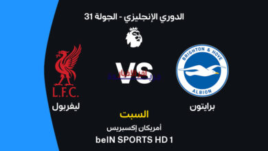 موعد مباراة ليفربول ضد برايتون والقنوات الناقلة.. تعرف على التشكيل المتوقع والأحداث المرتقبة