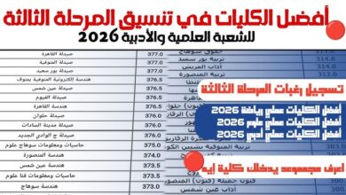 تنسيق المرحلة الثالثة
