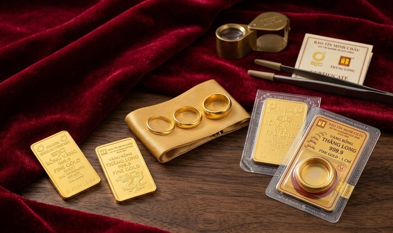 تراجع معتدل في أسعار الذهب صباح اليوم 16 أغسطس مع استقرار قرب 143 مليون دونغ فيتنامي للتايل